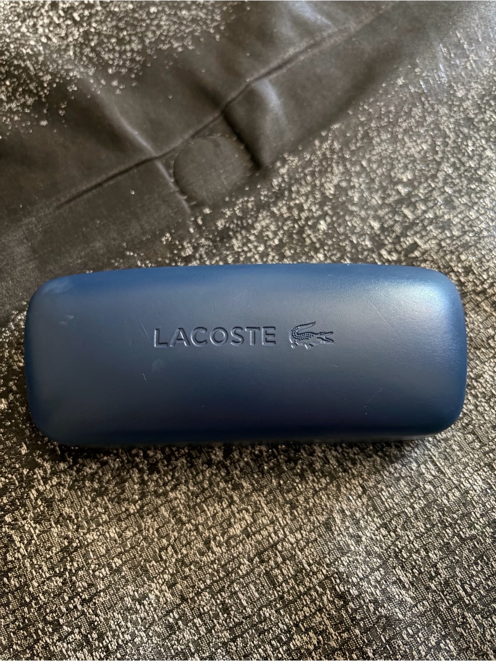 Lacoste Navy Glasses Case